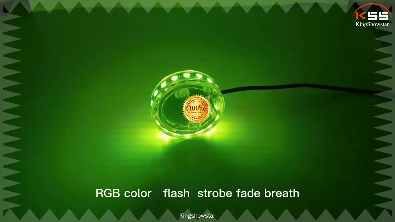 Customizable 2.5 Motorcycle LED Wheel Light Kit by Kingshowstar 1