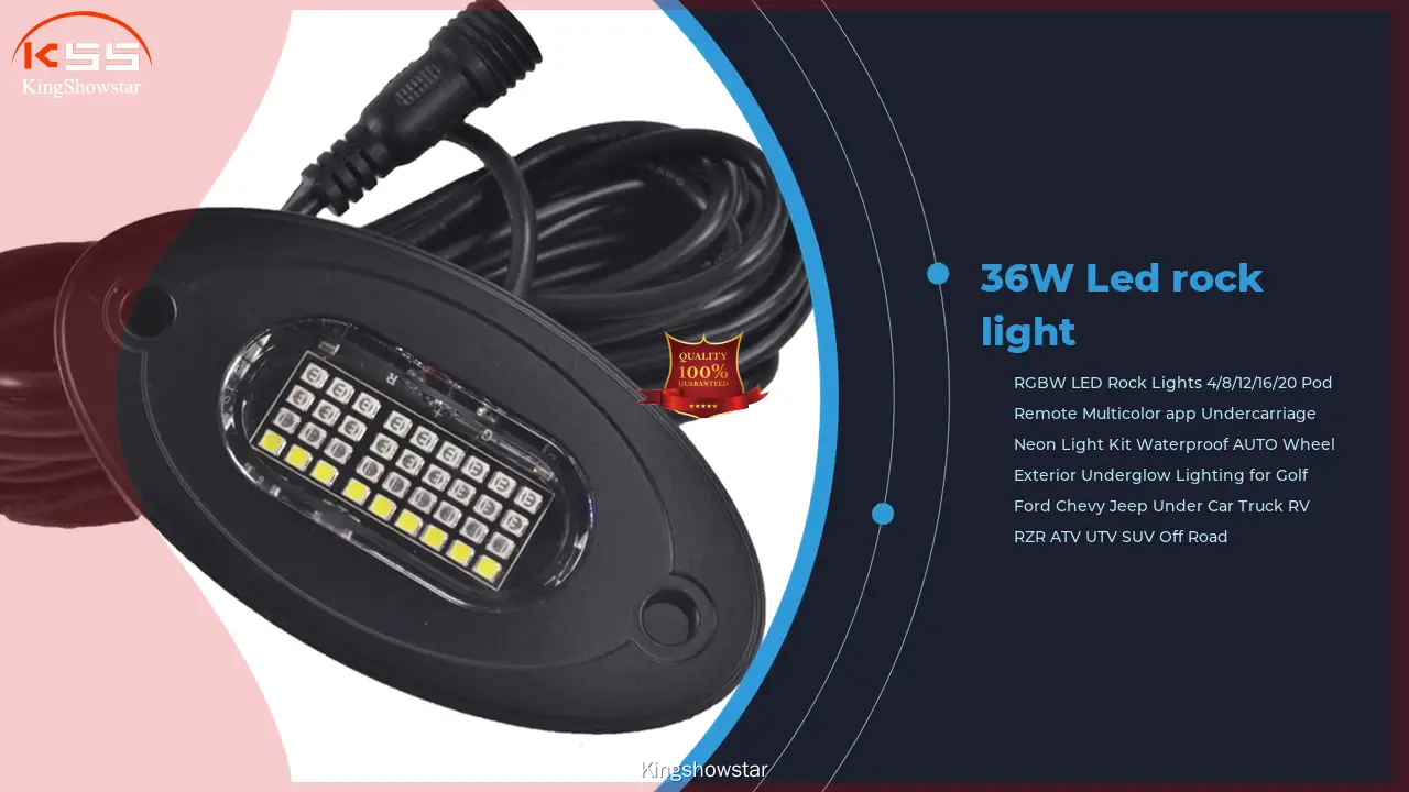 New The Max 36LED 12V RGBW Waterproof LED Rock Light for ATV 1