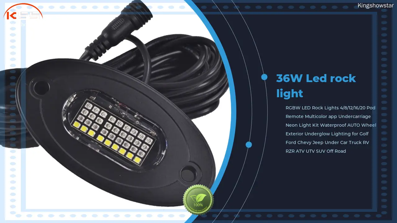 LED 12V Light RGBW Waterproof Rock Light for Truck 1