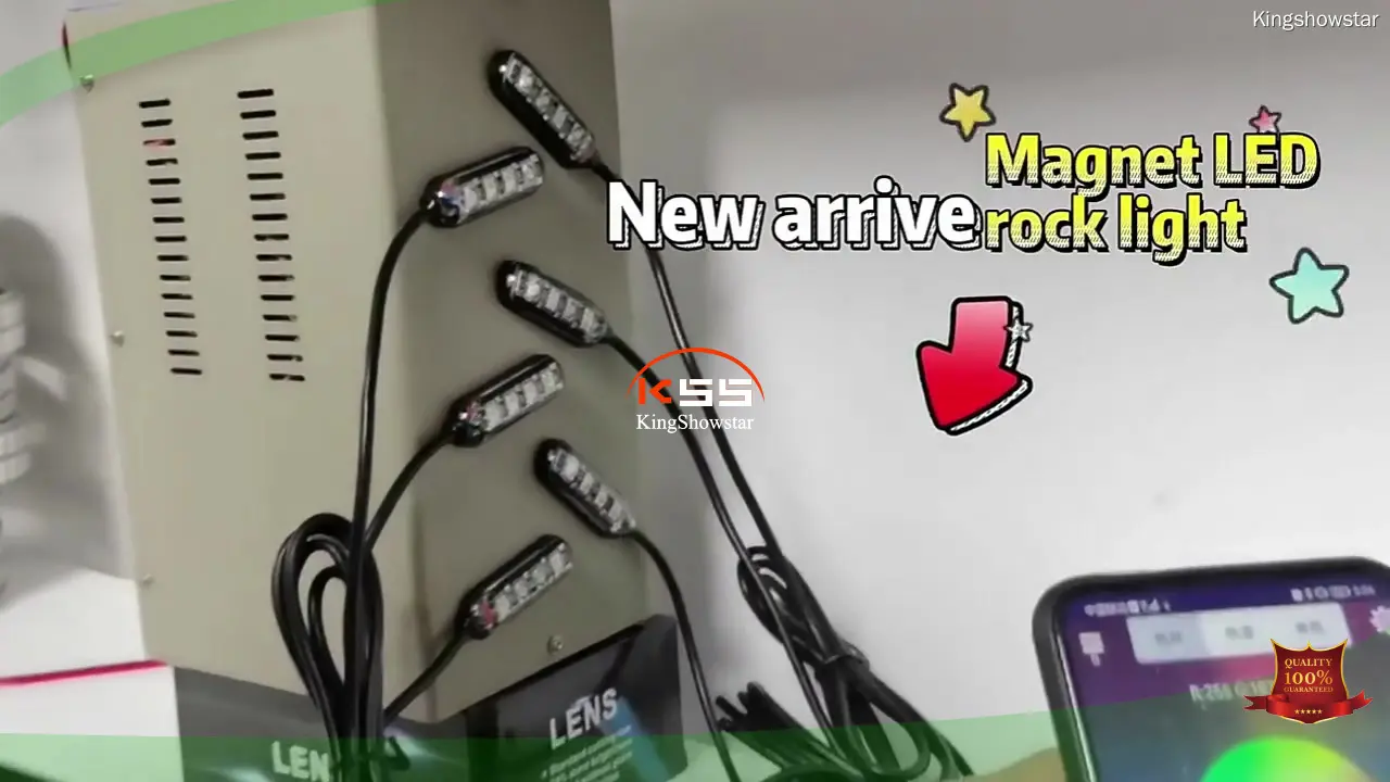 Super Bright White Magnet LED Rock Lights for Cars - 2022 New Waterproof Design 1