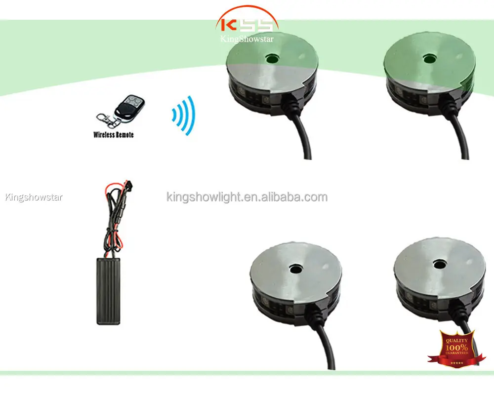 RGB LED Motorcycle Wheel Lights with Remote Controller 1