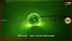 LED RGB Fender Light Pod - Customizable Motorcycle Wheel Lights. 1
