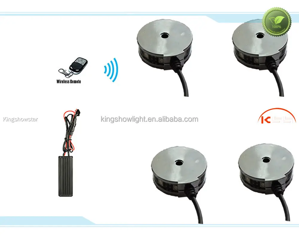 Motorcycle Wheel Lights with Remote Controller - High-Quality RGB LEDs 1