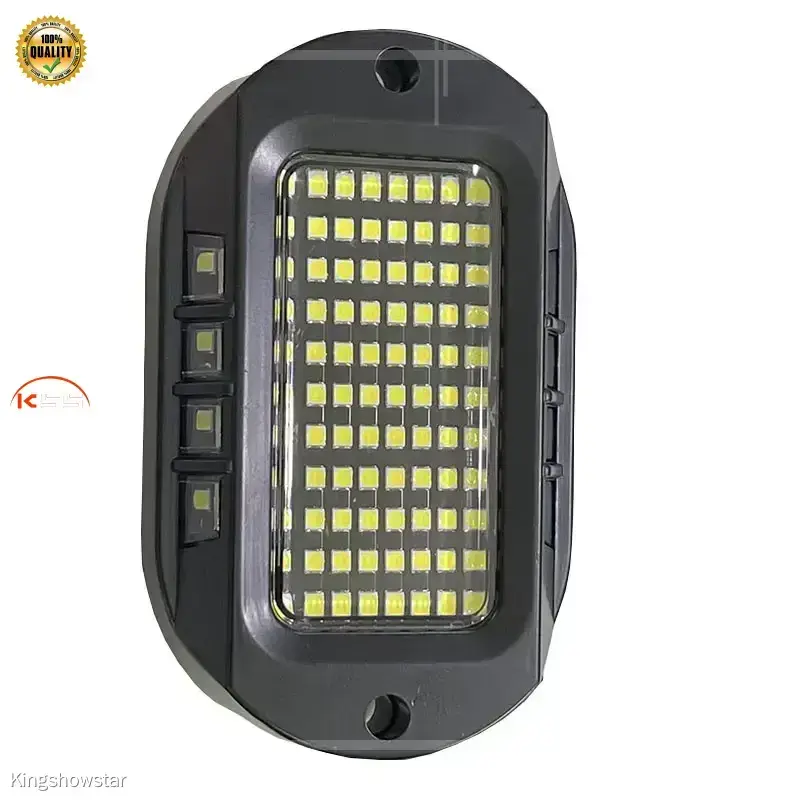 Kingshowstar White Rock Lights Kit - 104pcs 3030LED, Waterproof, DC12V, 9100LM 1