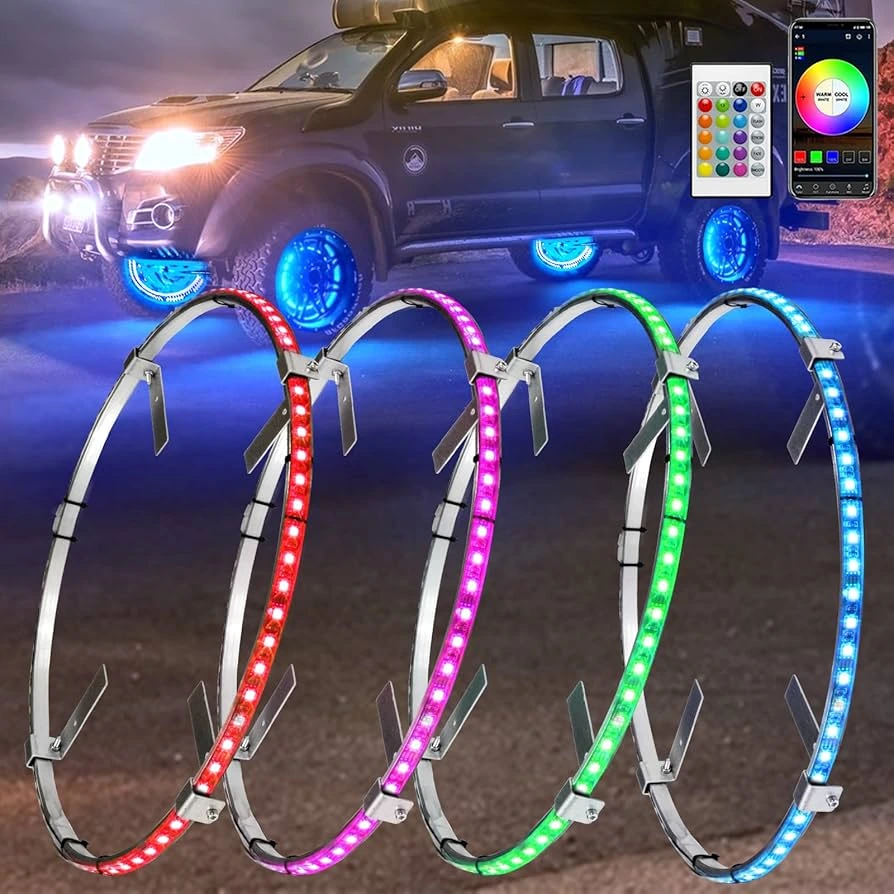 LEDカーホイールライト：メリット、テクノロジー、取り付けガイド