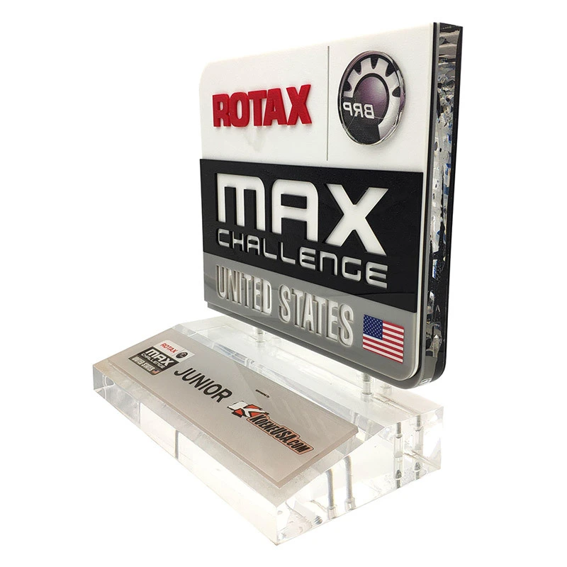 Unique Design Noble Custom Acrylic Plaque with Base 1