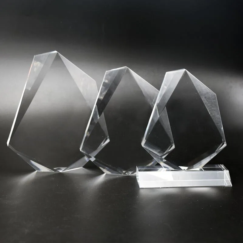 Jewel Shape Clear custom acrylic trophies 1
