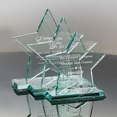 Noble High Quality Jade Glass Star Award 1