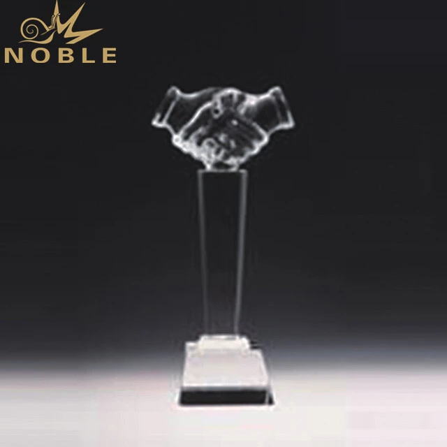 Shake Hands Crystal Trophy Business Award 1