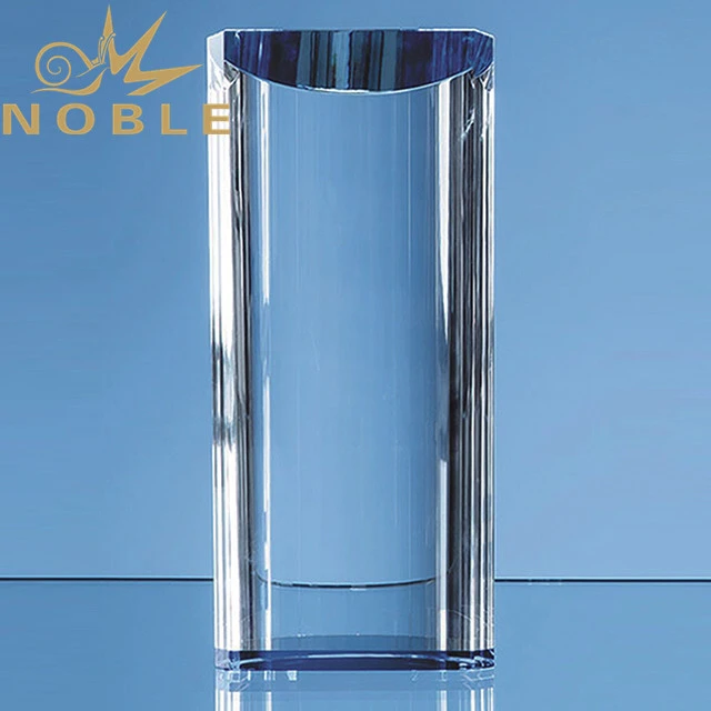 Custom engraving crystal column trophy 1