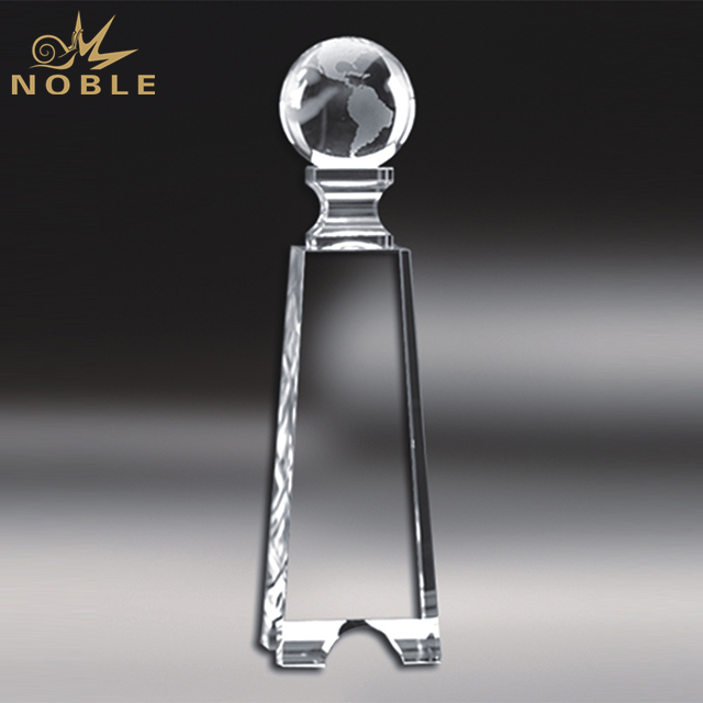 High Quality Customized Crystal Globe Trophy 1
