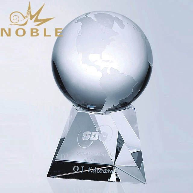 Custom Crystal Globe Trophy for sale 1