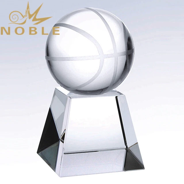 Custom Engraving Crystal Basketball Trophy 1
