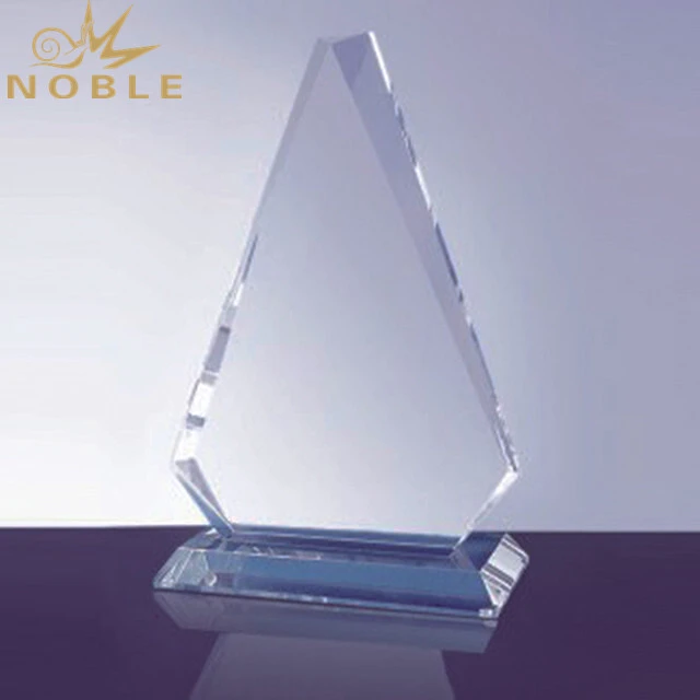 Shield Crystal Trophy Award With Base 1
