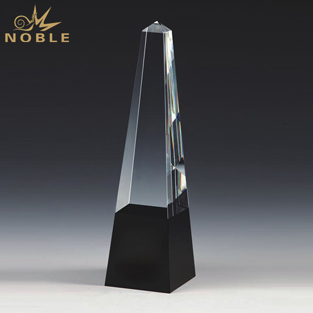 Customized Engraving Logo Crystal Peak Award 1