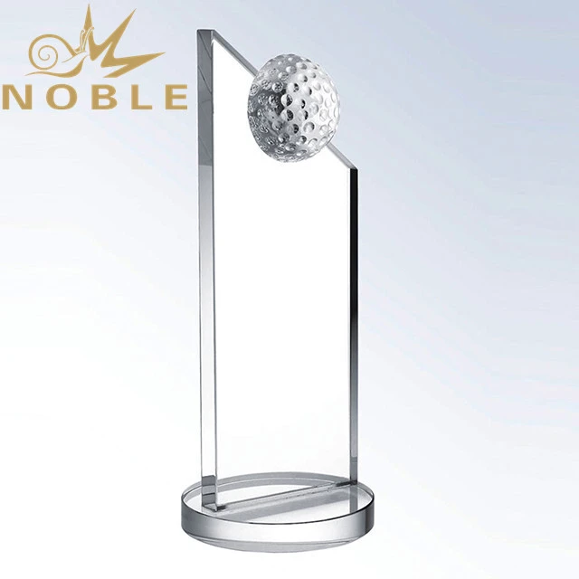 Free Engraving Blank Crystal Plaque Golf Trophy 1