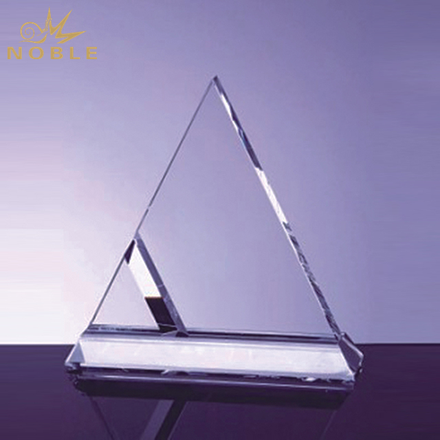 High Quality Crystal Duet Triangle Award 1