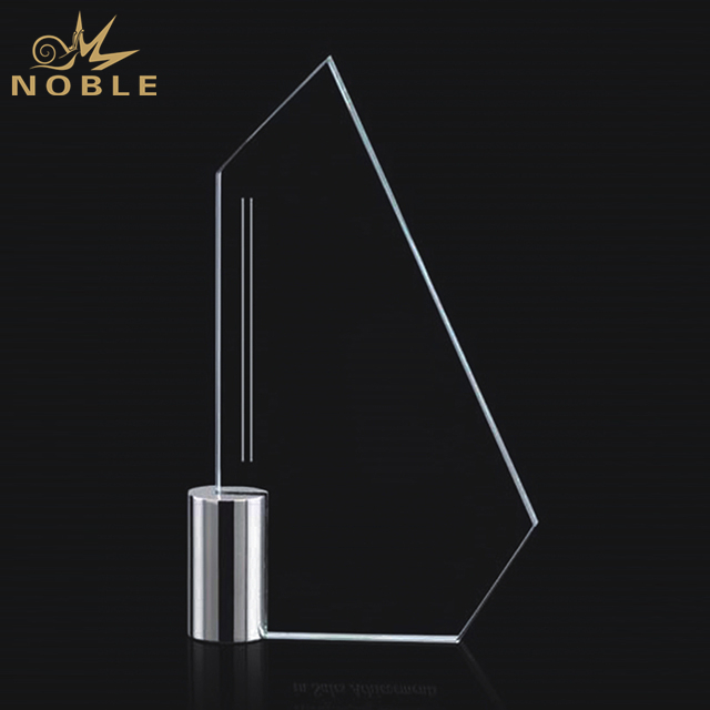 New Design Crystal Award Plaque With Metal Base 1