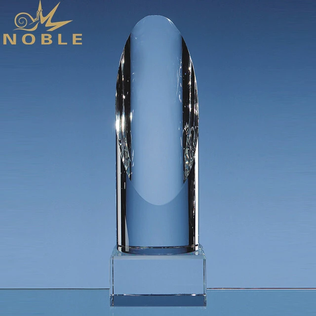 Wholesale Cheap Custom Award Crystal Trophy With Engraved Logo1 1