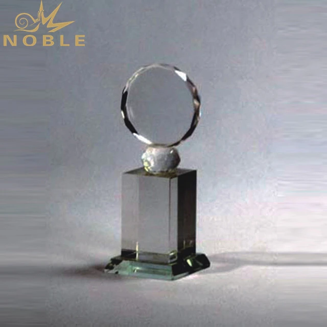Wholesale Custom Cheap Round Crystal Trophies For Ornaments 1