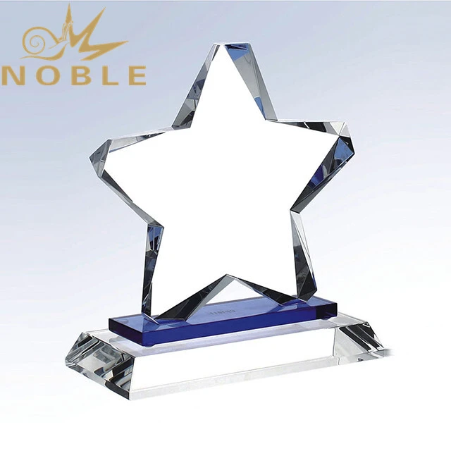 Free Engraving Crystal Star Trophy 1