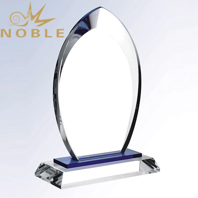 2019 Noble New Design Oval Crystal Blank Plaque Trophy 1