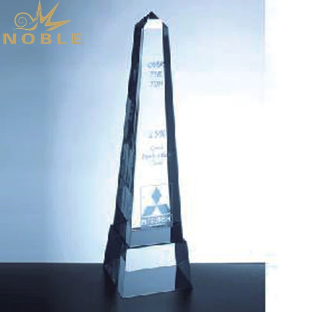 High Specification Blank Crystal Tower Shape Award Trophy 1