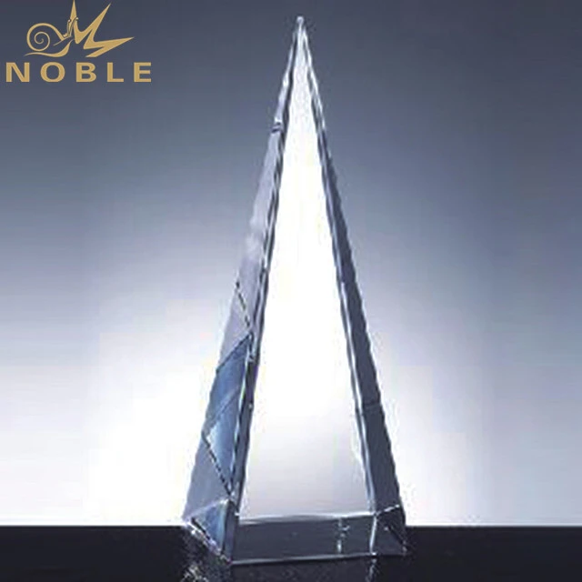 Customized Triangle Crystal Pyramid Trophy 1