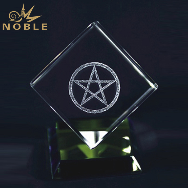 Crystal Cube Award On Colored Base 1