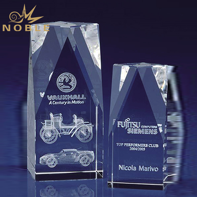 Customized Laser Engraved 3d Logo Crystal Cube 1