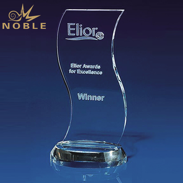 High Quality Wave Crystal Award For Business Gift 1