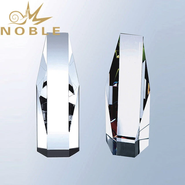Excellent design high quality free engraving Crystal column trophy 1