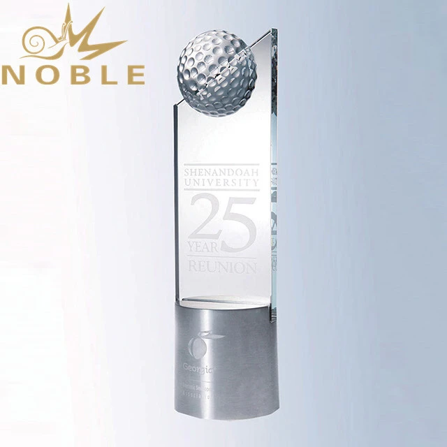 Noble new design crystal golf trophy 1