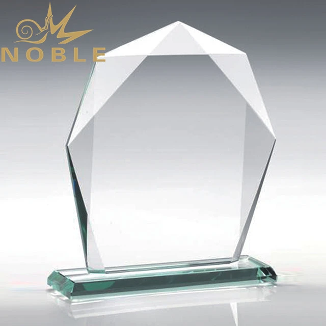 Custom blank award jade glass plaque trophy 1