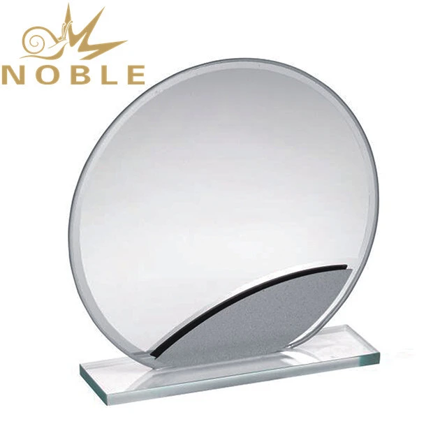 Jade glass custom round glass award 1