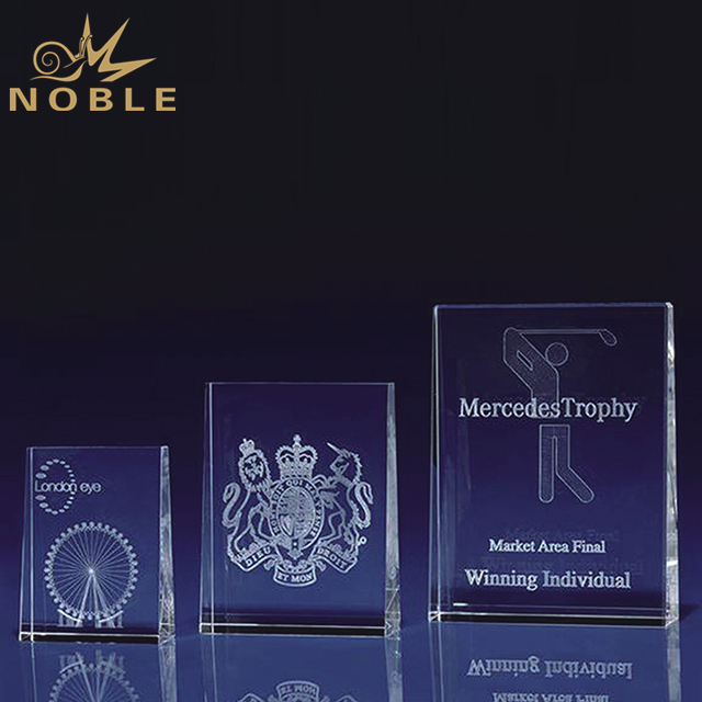 Customized Sizes Crystal Block Plaque Award 1