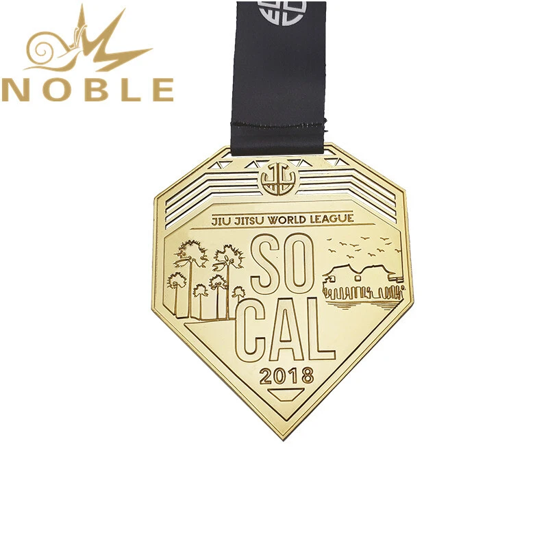 High quality Custom design Matt gold color sports medal 1