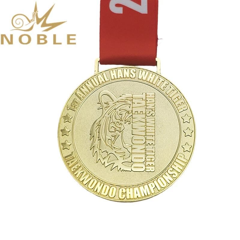 Noble Custom gold  Takewondo medal 1