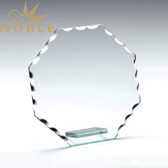 Free engraving high quality Jade glass trophy 1