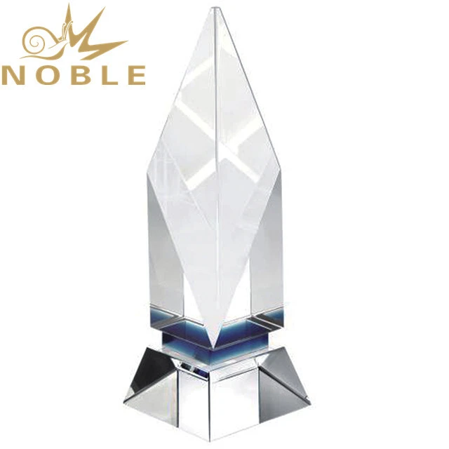 Custom design high quality blank crystal cube award trophy 1
