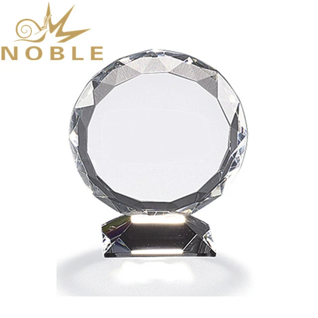 High quality crystal diamond cutting sunflower crystal award 1