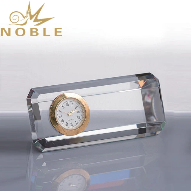 Noble high quality souvenir gift crystal clock 1