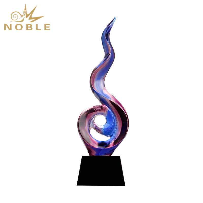 Popular Design Liu Li Award Trophy For Souvenir 1