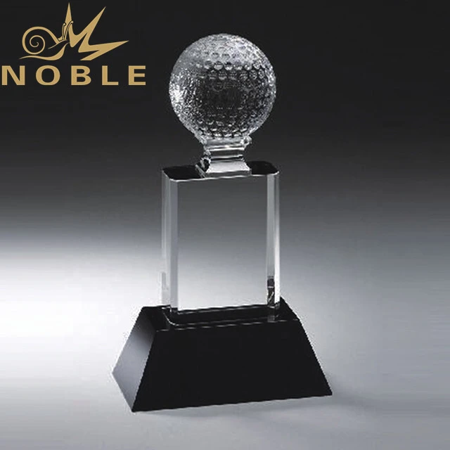 High quality free engraving crystal golf award 1
