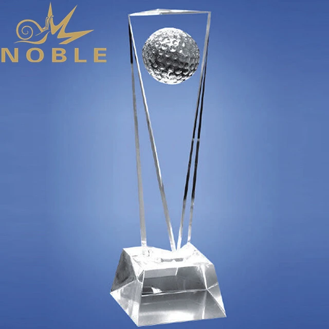 Best selling clear crystal golf trophy 1