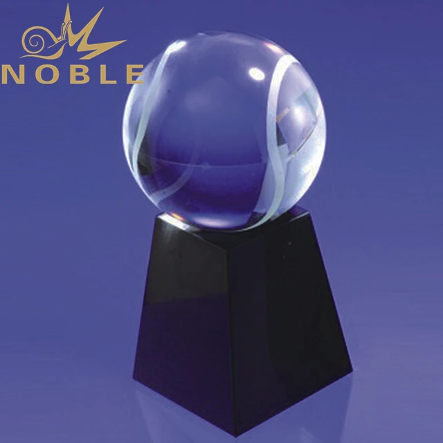 High quality custom sports crystal baseball trophy 1