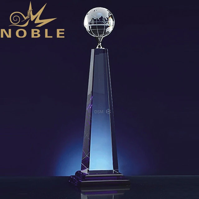 Excellent free engraving custom crystal globe award 1