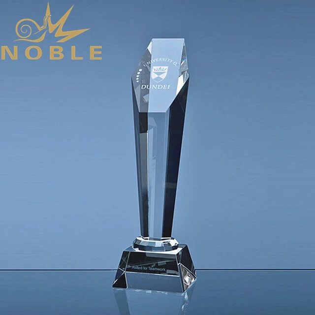 Custom engraving crystal tower award 1