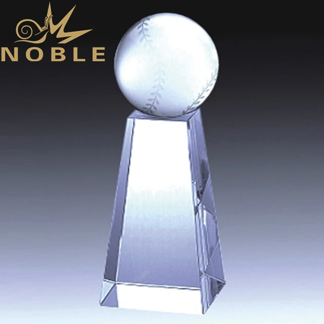 High quality custom crystal baseball trophy 1