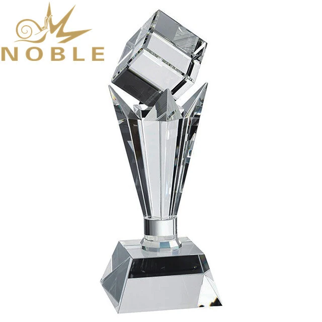 Noble best selling crystal cube tower trophy 1